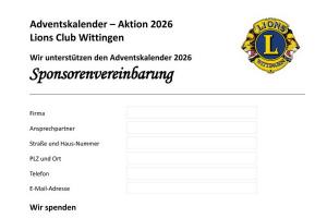 Sponsorenvereinbarung 2026